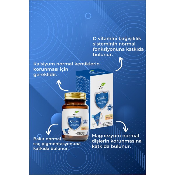 Çinko Ve Vitamin D3 30 Tablet