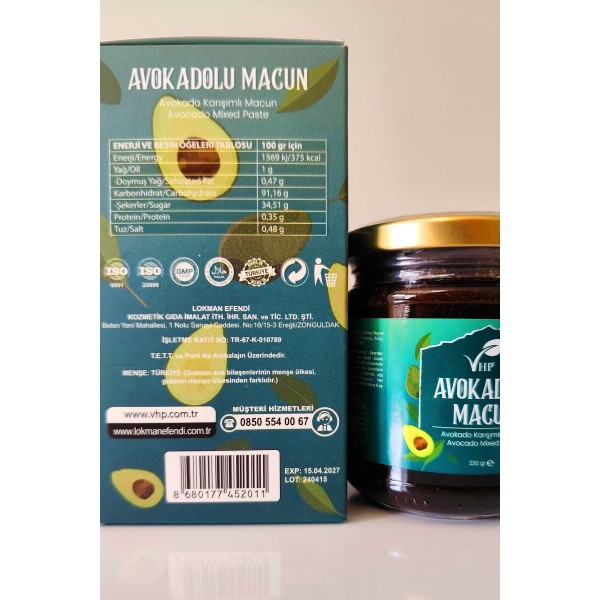 Avokadolu Macun 230gr Avokadolu Macun 230gr