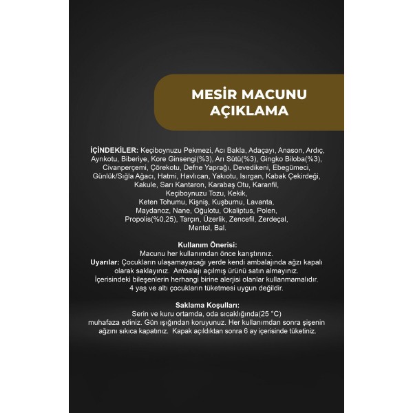 Mesir Macunu 230GR Mesir Macunu 230GR