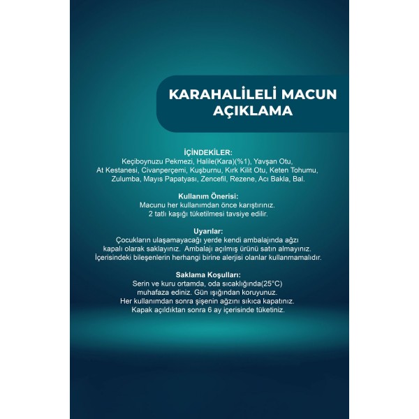 Kara Halileli Macun 230 gr Kara Halileli Macun 230 gr