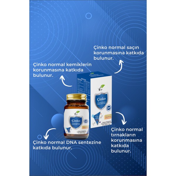 Çinko Ve Vitamin D3 30 Tablet