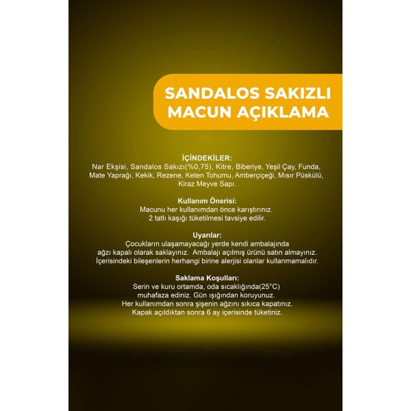 Sandalos Sakızlı Macun 230 gr Sandalos Sakızlı Macun 230 gr