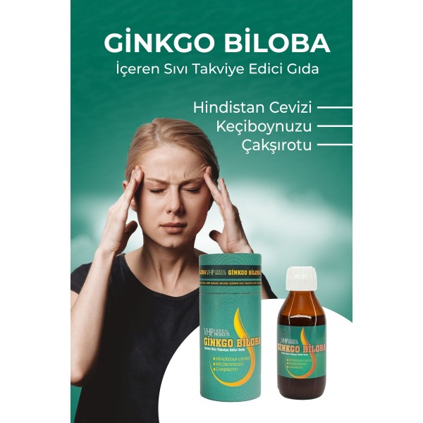 Ginkgo Biloba Içeren Sıvı Gıda Takviyesi 100 ml